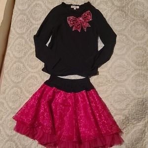 Jona Michelle matching set. Black and pink 💗